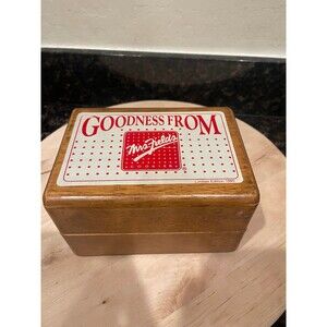 Vintage 1985 Mrs. Fields Recipe Box